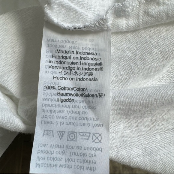 Madewell Whisper Cotton Crewneck Tee Scoop Hem - Classic Capsule Neutral White - Picture 4 of 8